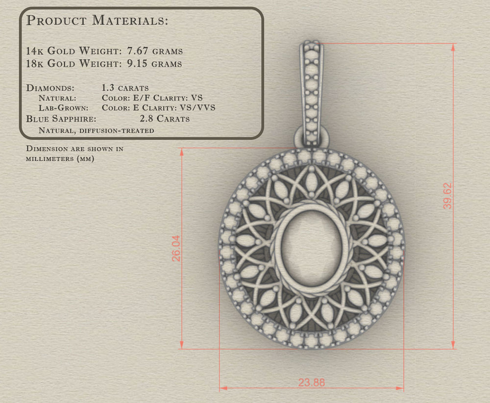 The Elysian Marquise Pendant
