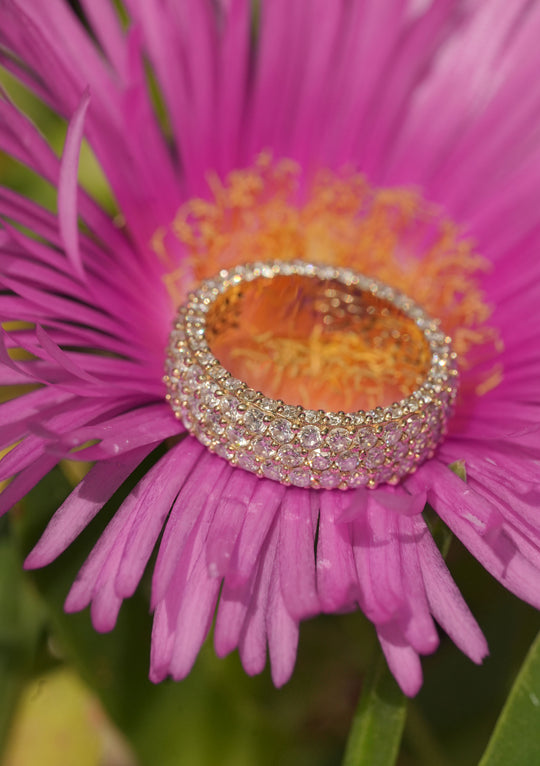 Pave Diamond Infinity Ring