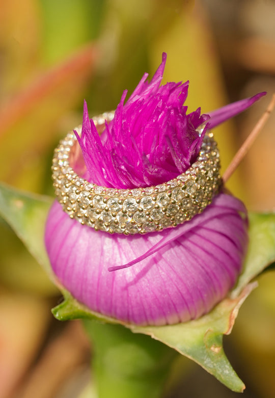 Pave Diamond Infinity Ring