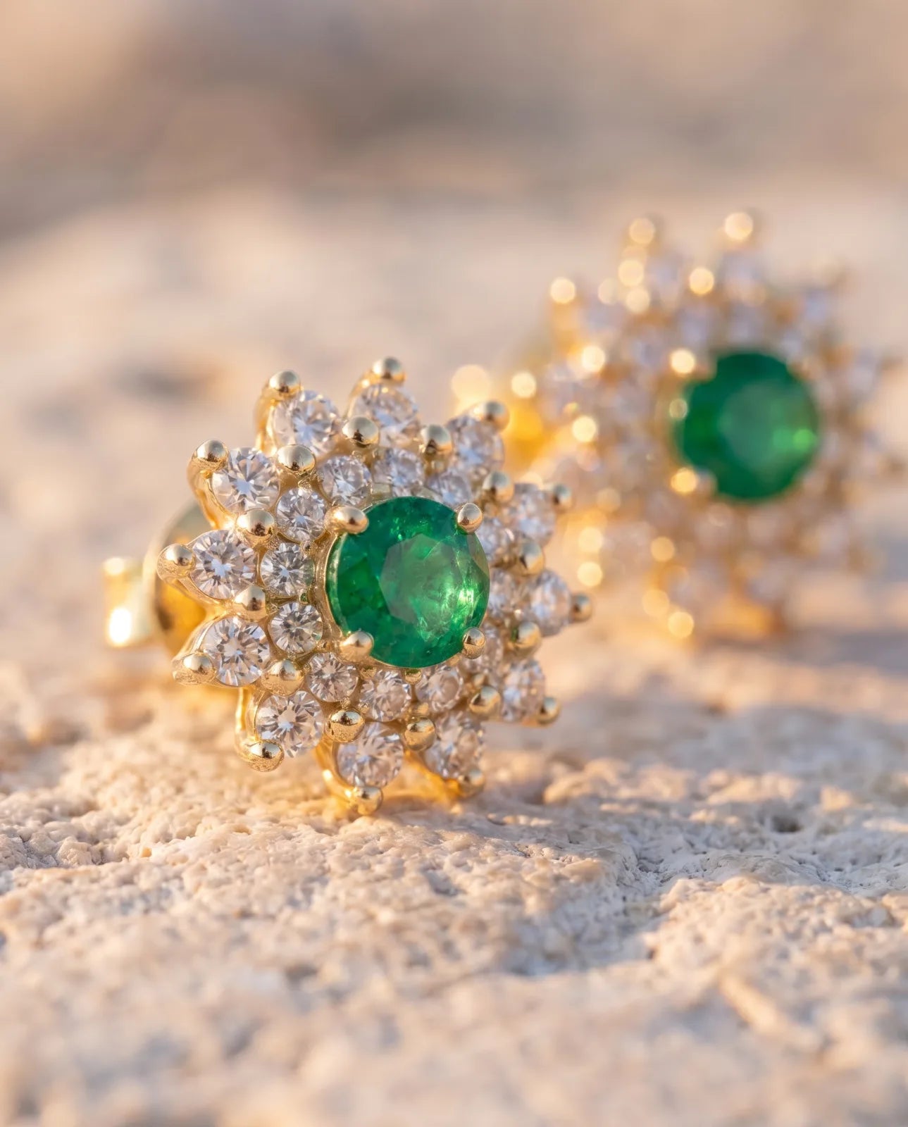 The Fiore Earrings | Emerald