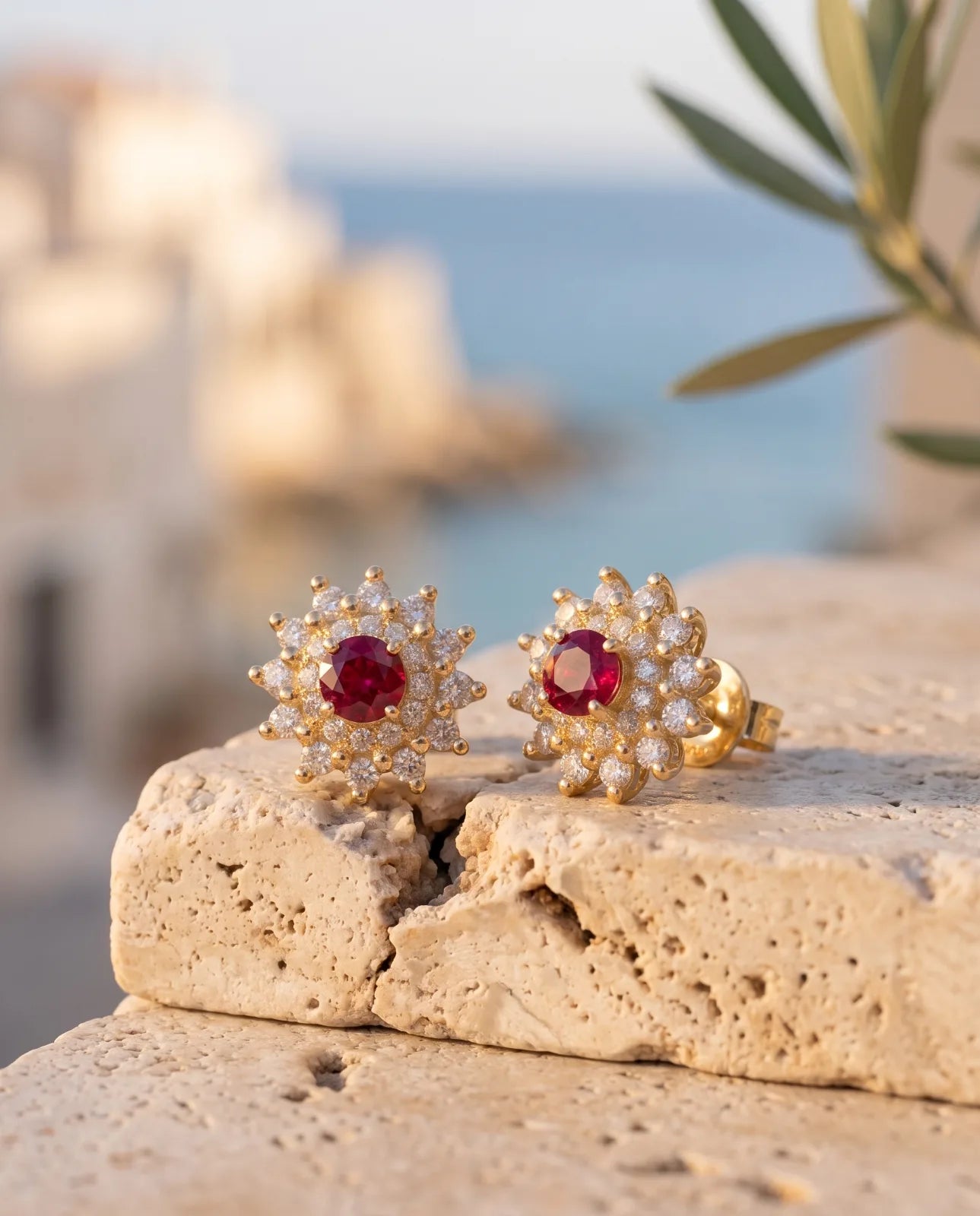 The Fiore Earrings | Emerald