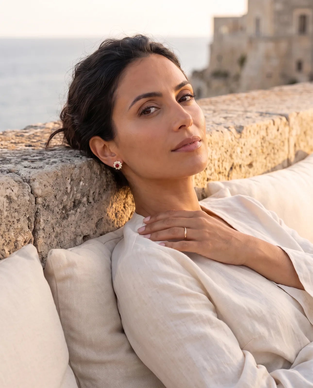 The Fiore Earrings | Emerald
