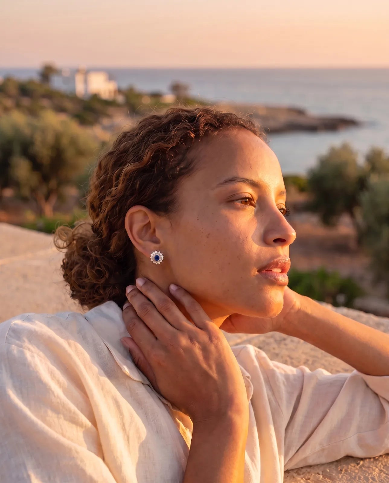 The Fiore Earrings | Emerald