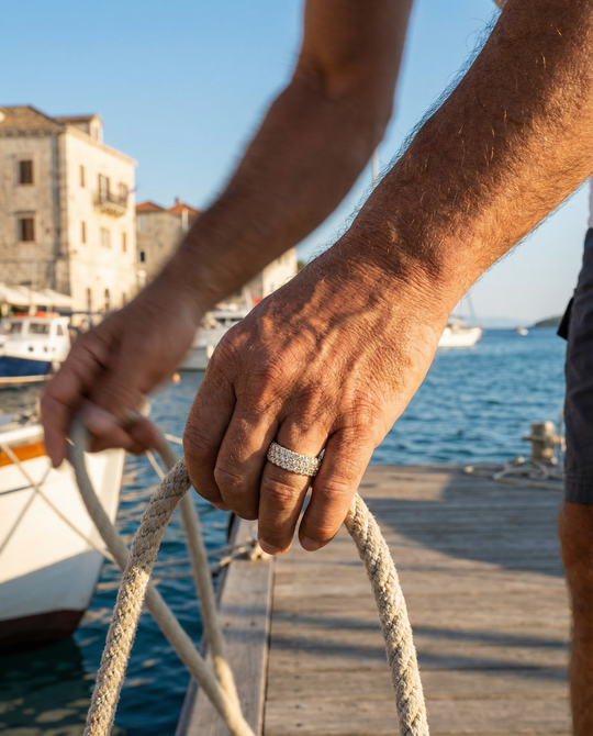 Pave Diamond Infinity Ring