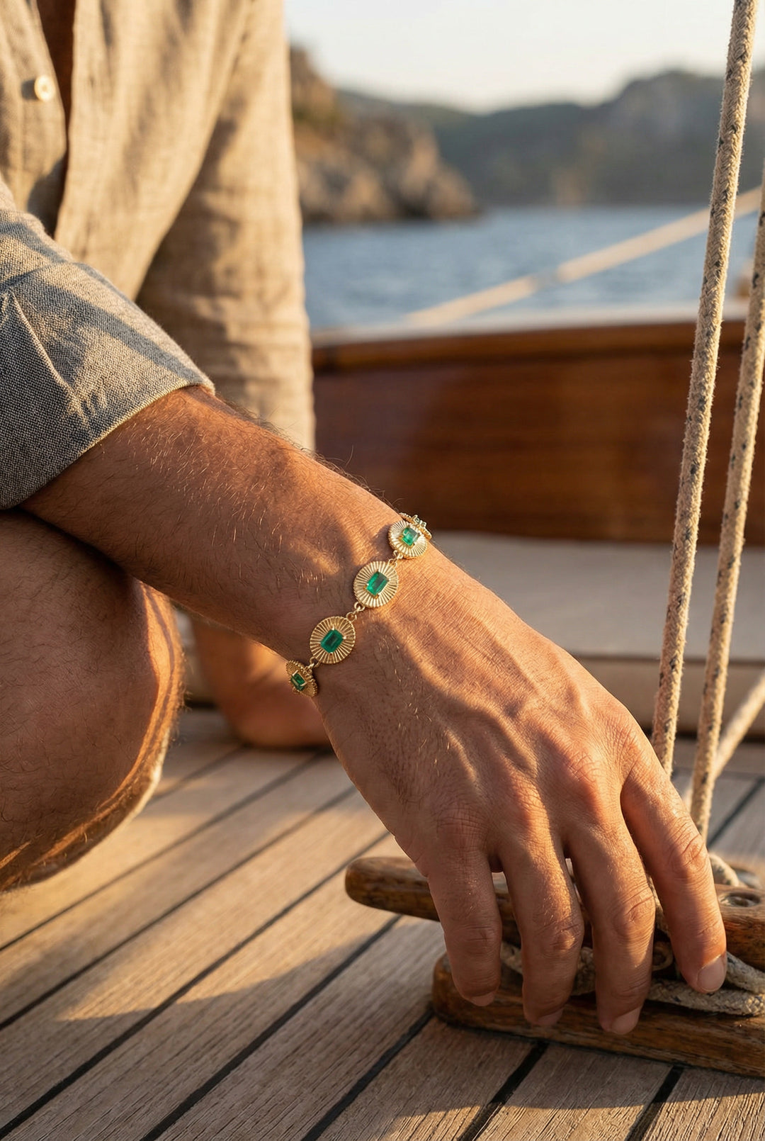 The Solari Bracelet | Emerald
