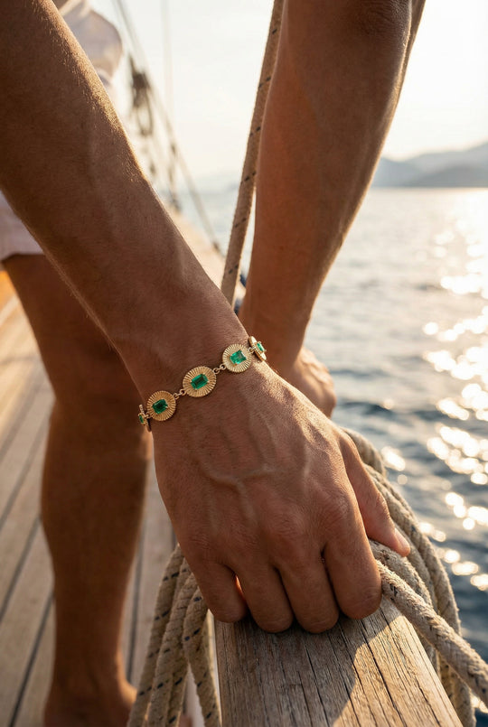 The Solari Bracelet | Emerald