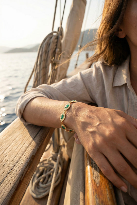 The Solari Bracelet | Emerald