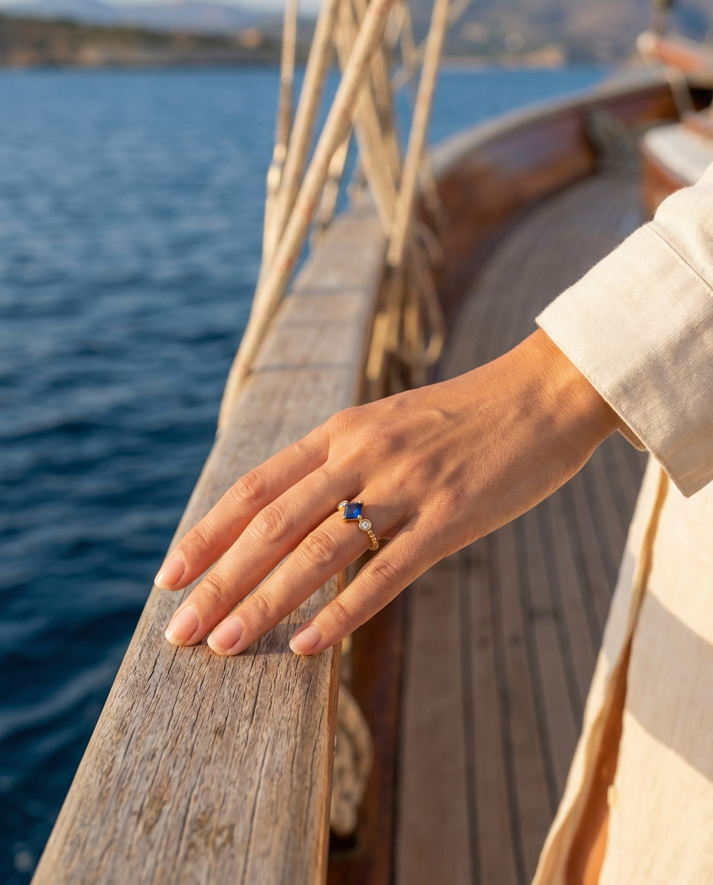 The Sapphire Stella Ring